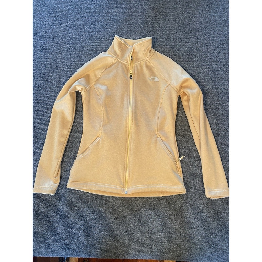 The‎ North Face Agave Jacket Womens Small Yellow Fleece Lined Full Zip Outdoor